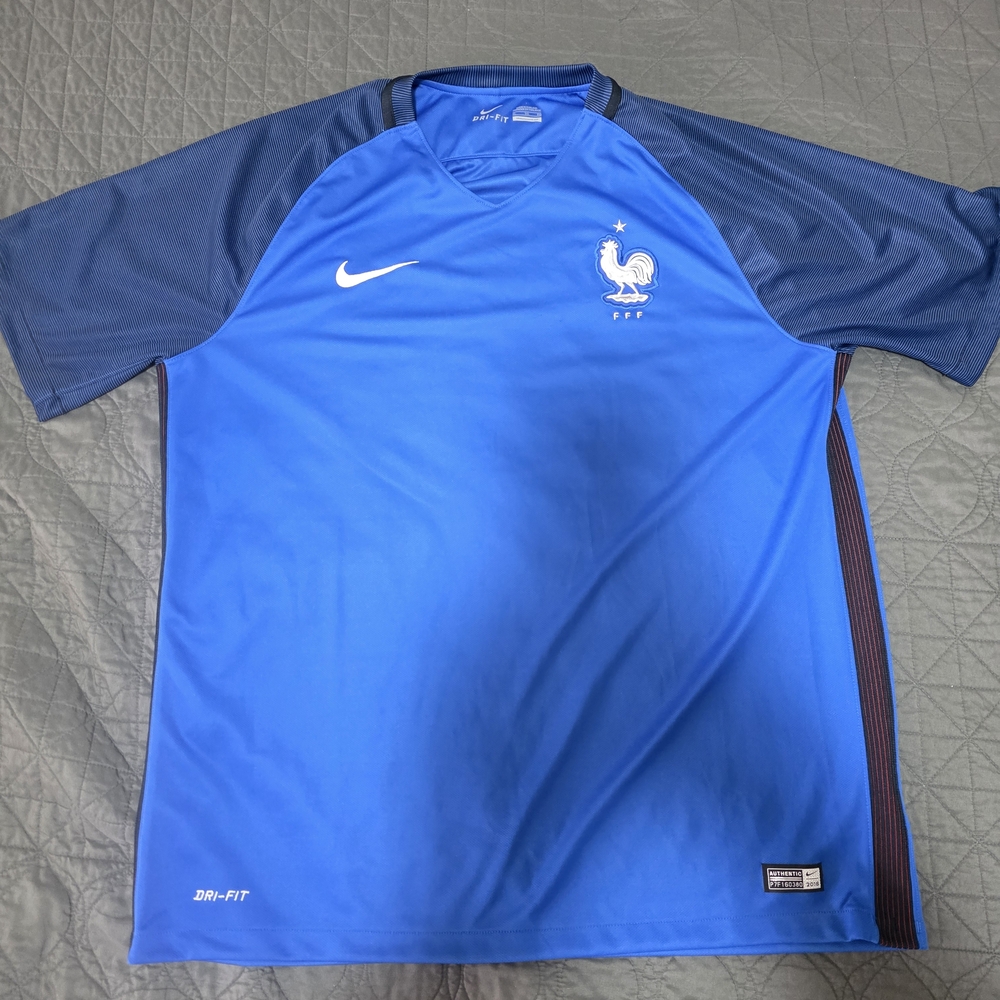 Nike Blue and Navy Men's Jersey